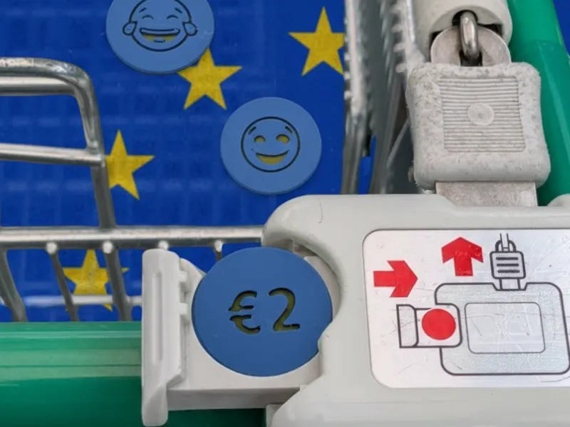 Fun Custom Shopping Cart Coin - Eurozone