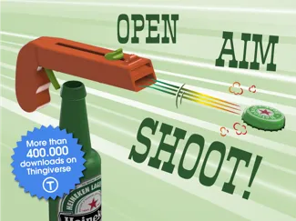 Bottle Opener and Cap GUN! 