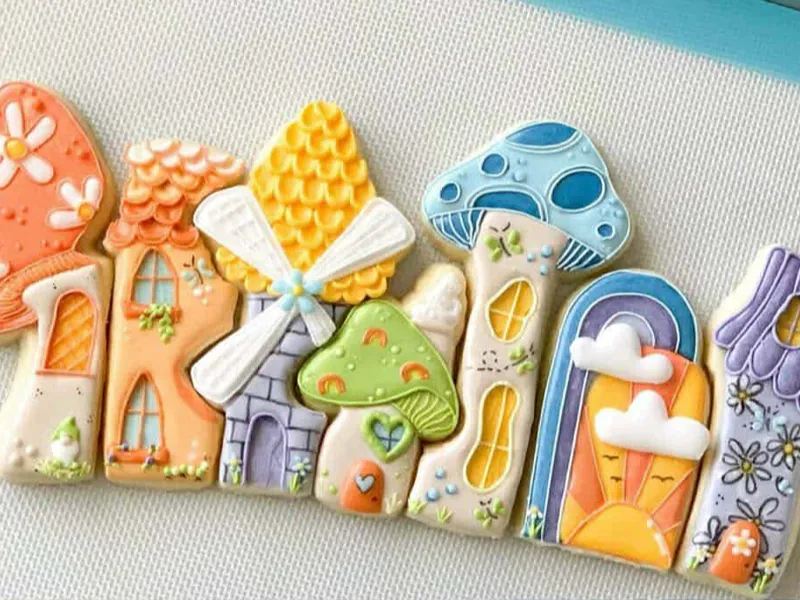 Fairy Garden&Mushroom Debossing Cookie Cutter Set