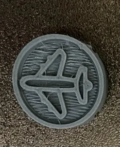 Airplane and Trophy-Shaped Stamp