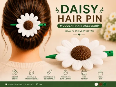 Daisy Hair Stick | Modular Hair Clip