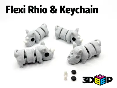 Flexi Rinoceronte & Chaveiro 