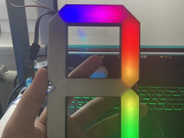 Afficheur 7 segments à LED WS2812B