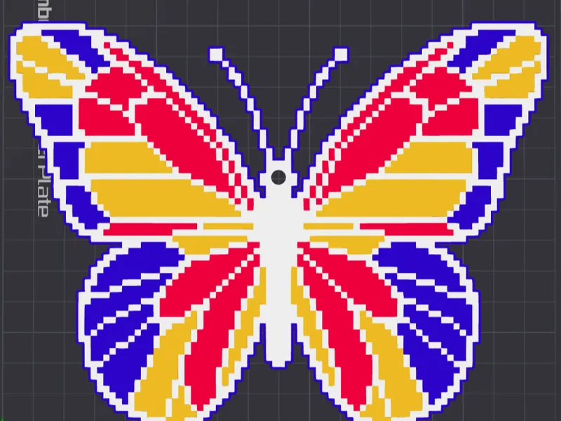 Stained glass butterfly