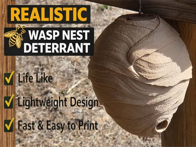 Realistic Textured Wasp Nest, Deterrent, Anti Wasp