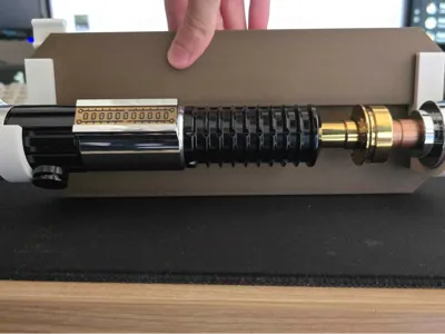 Customizable sword holder for lightsaber hilts