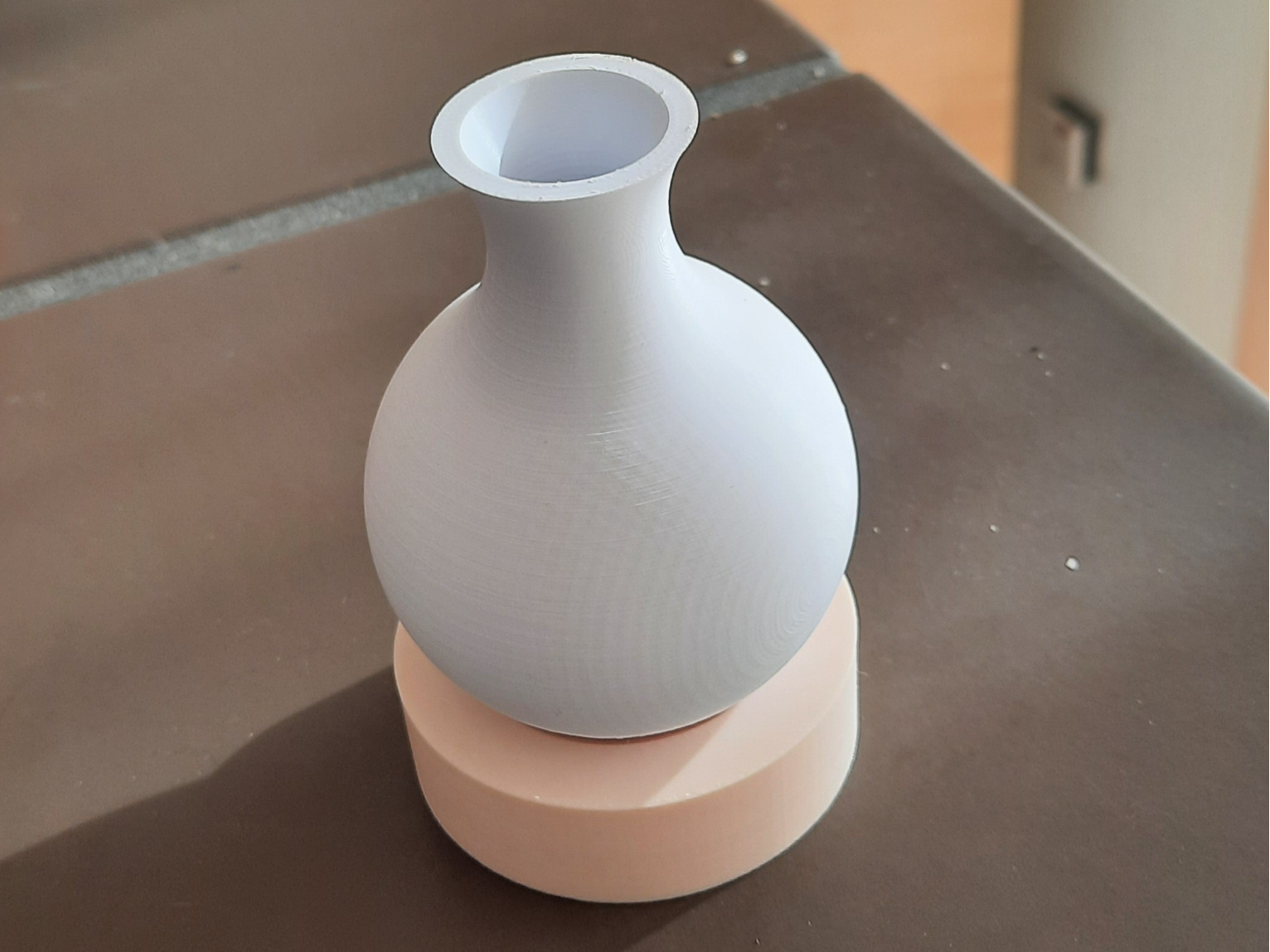 Flower vase with holder