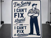 Maintenance Sign