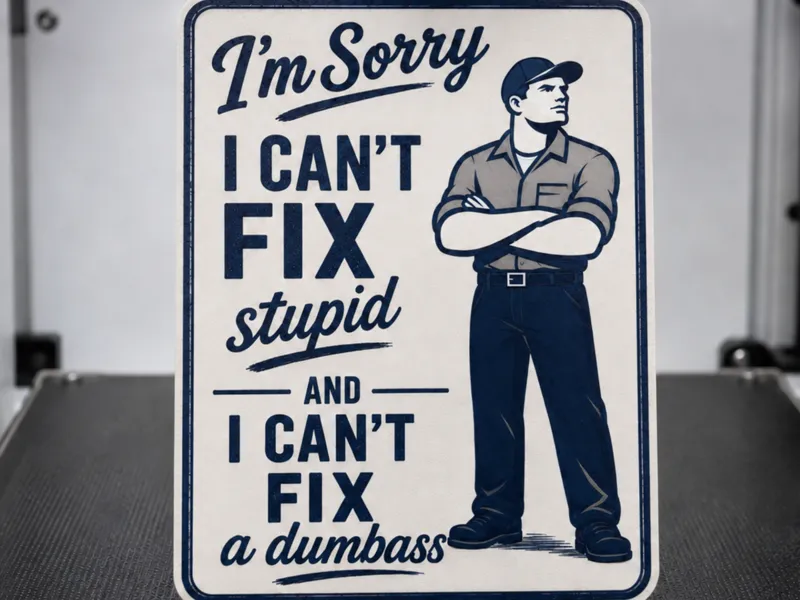 Maintenance Sign
