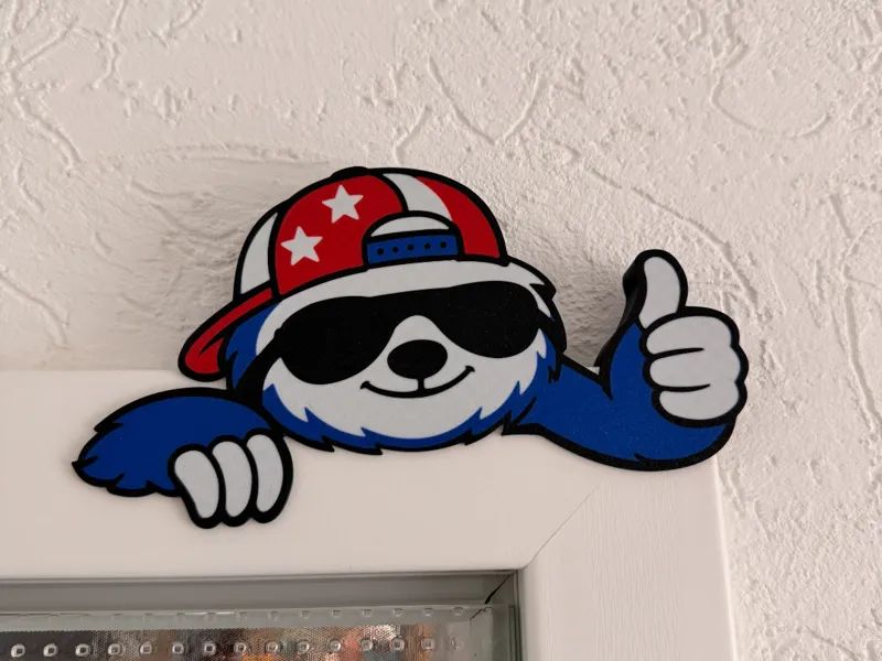 Faultier mit Sonnenbrille – 4th of July 