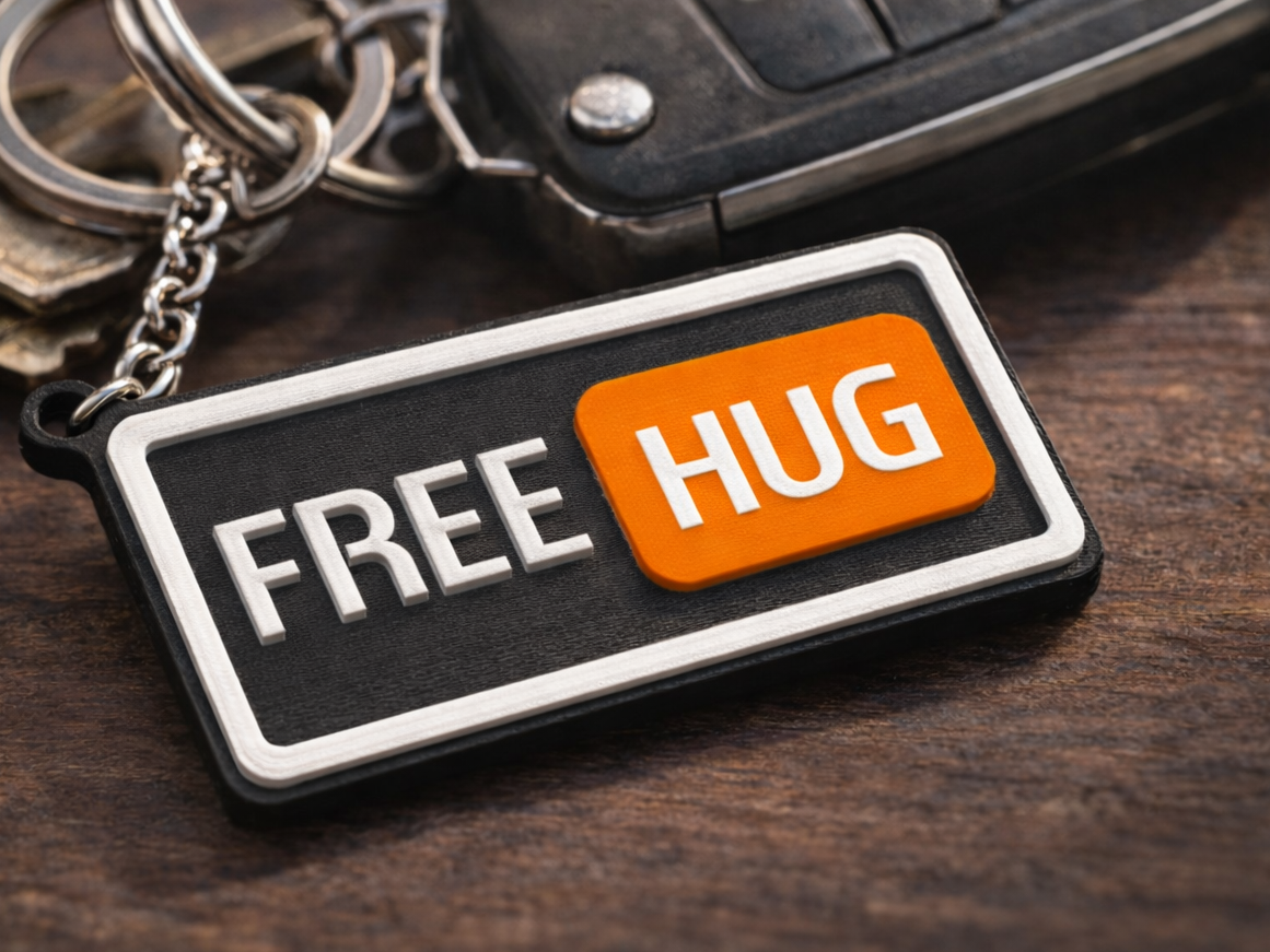 FREE HUG Keychain