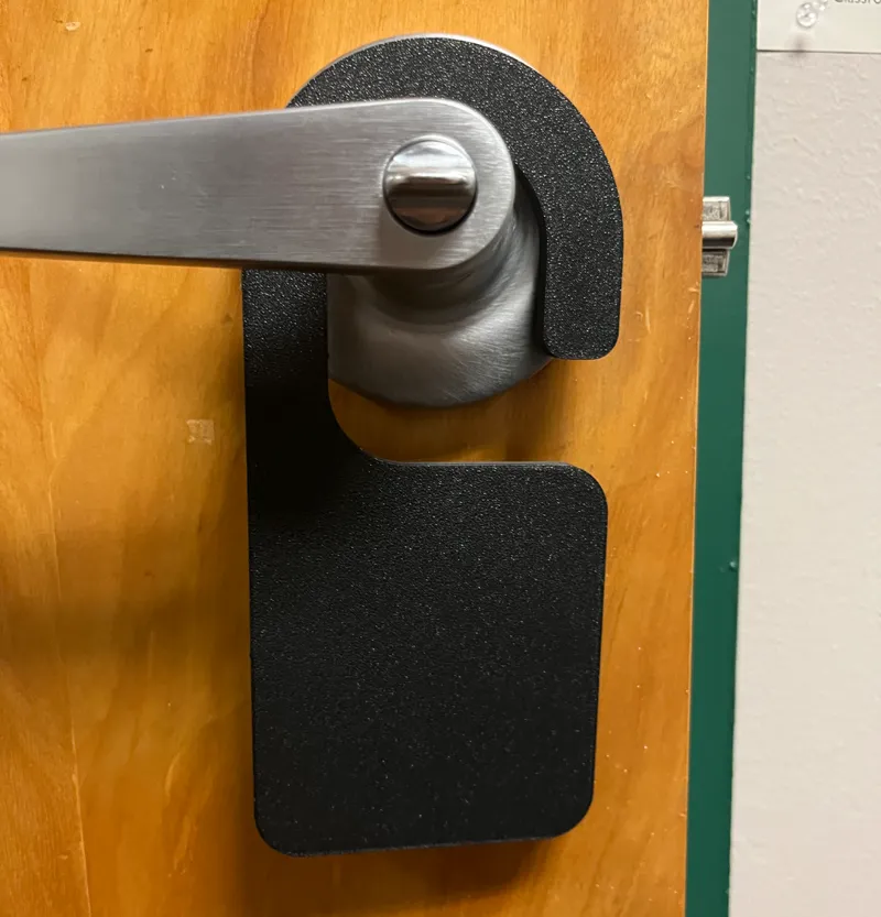 Customizable Blank Door Hanger