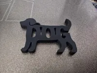 Simple Dog Keychain
