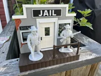 Old West Jail Facade for 1:18 Scale Figures