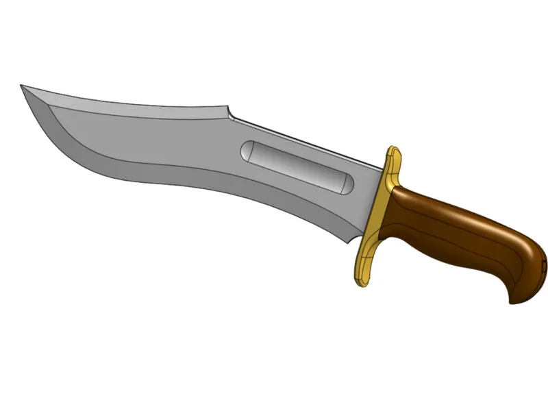Recurve Bowie Knife