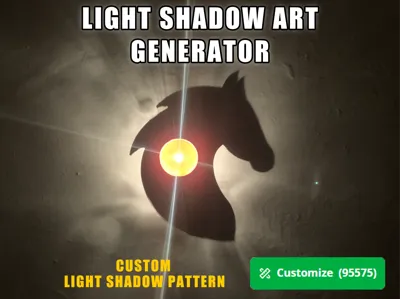 Light Shadow Art Generator-Happy Year of the Horse