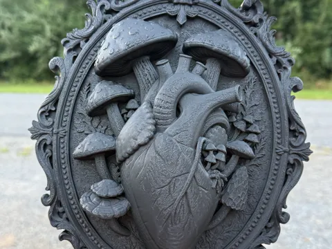 Modelo para impresión 3D: Mushroom Heart — referencia de MakerWorld