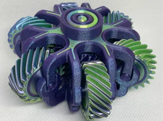 6-Gear Fidget Spinner (snap-lock version)