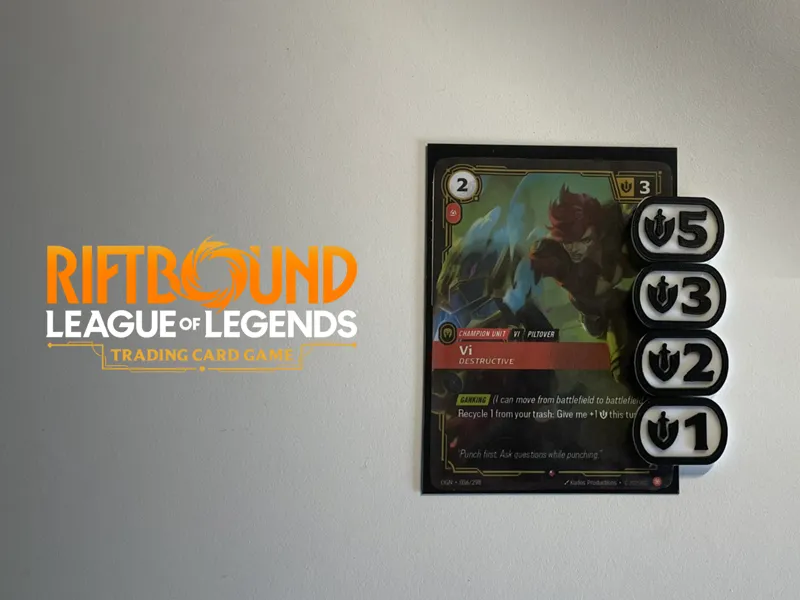 Riftbound - 1/2/3/5 Might Token/Marker/Counter