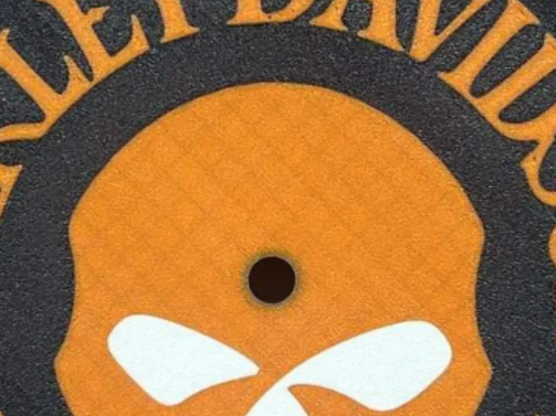 Harley Davidson fan art clock
