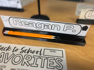 Name Tag and Pencil holder