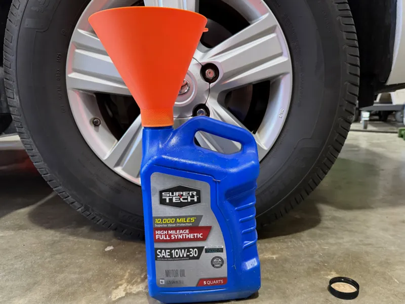 Supertech (Walmart) 5qt Oil Bottle Funnel