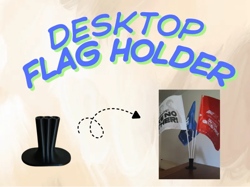 Desktop Multi-Flag Holder – Stand for Mini Flags