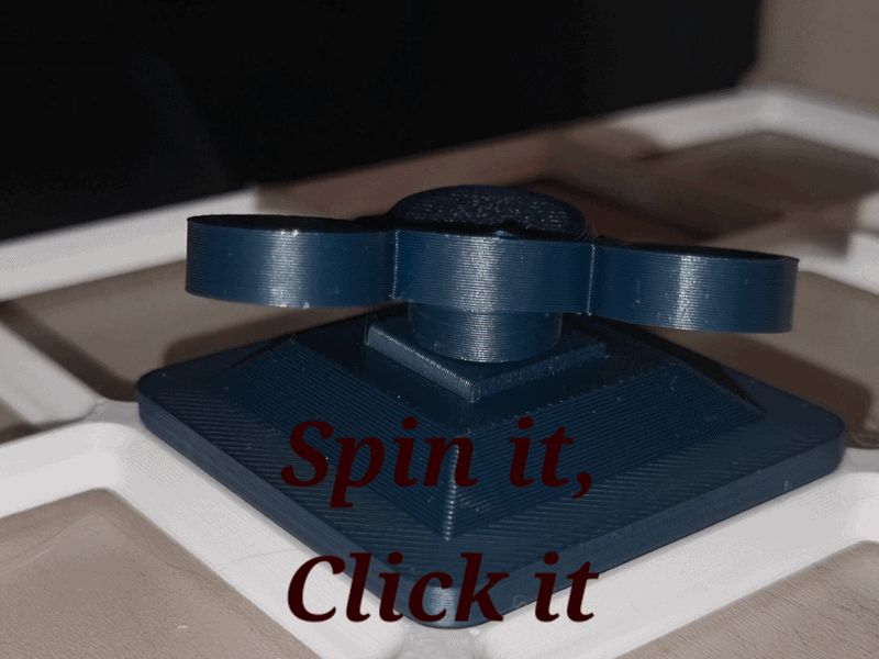 Gridfinity fidget clicker/spinner