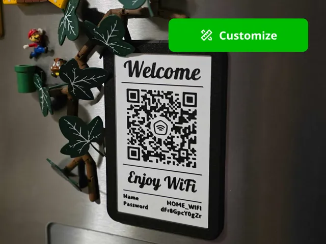 Customizable QR Code Sign (NFC & Frame Optional)