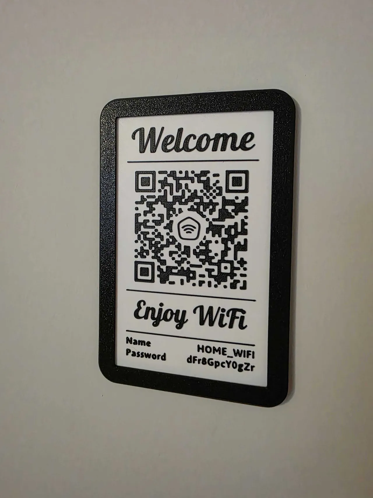 Customizable QR Code Sign (NFC & Frame Optional) view 3