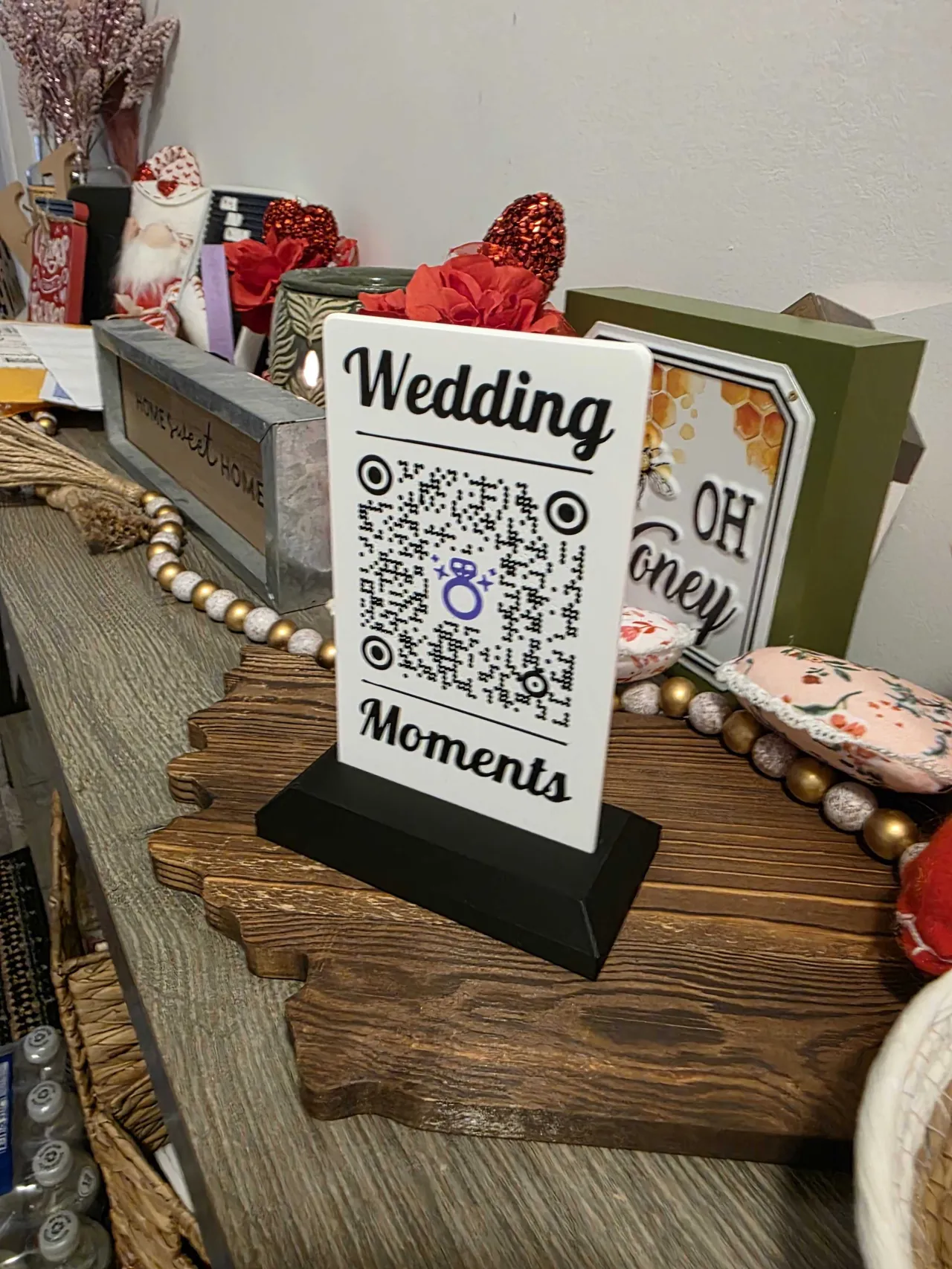 Customizable QR Code Sign (NFC & Frame Optional) view 4