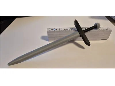 Sword Hairpin – Multicolor (Easy-to-Print Version)