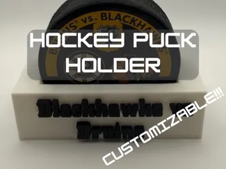Customizable Hockey Puck Holder