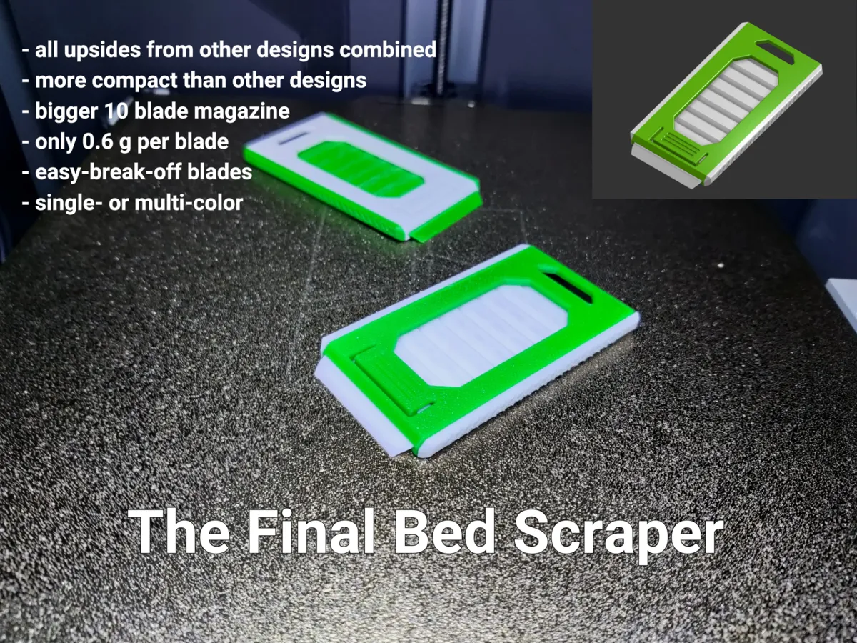 The Final Bed Scraper - Free 3D Print Model - MakerWorld