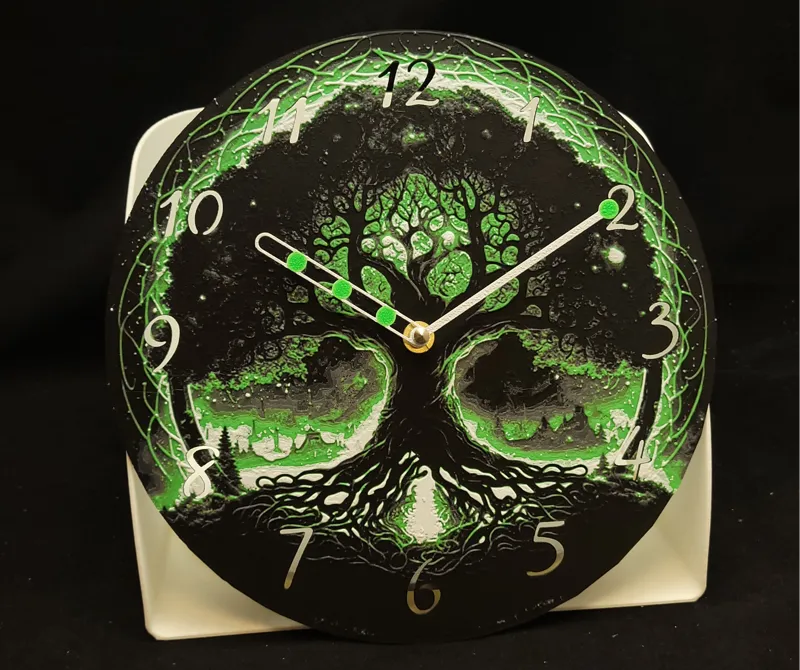 Tree of Life Yggdrasil Wallclock Hueforge 245x245