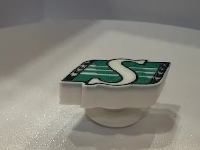 Saskatchewan Roughrider Croc Charm