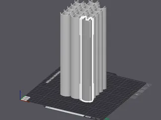 Led Diffusor für 15x15 Kabelkanal