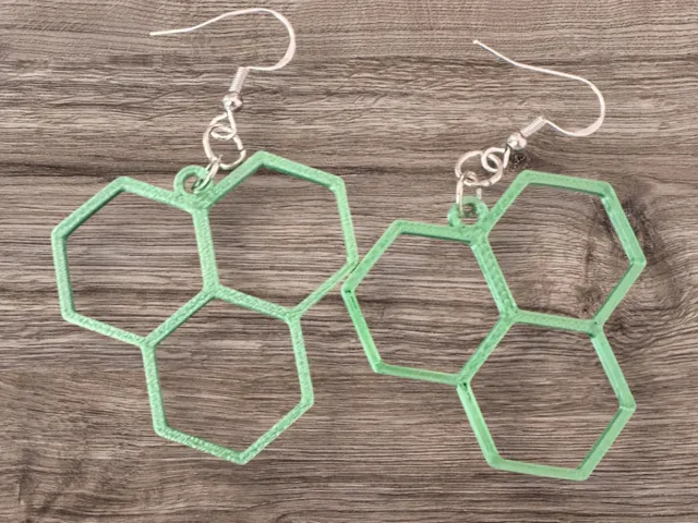 Hexagon Honeycomb earrings