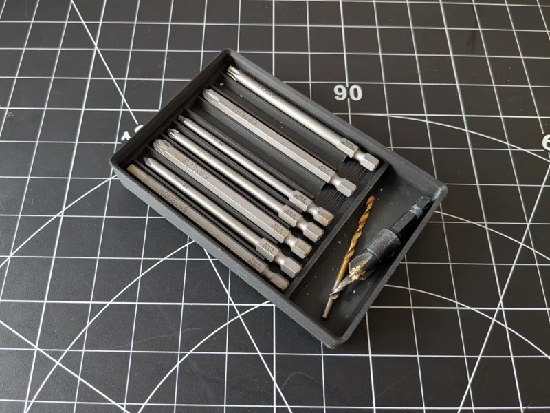 Gridfinity Wera 89mm Hex bits w tray storage