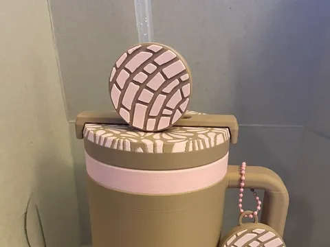 Concha & Cafecito Straw Toppers