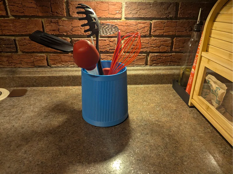 Utensil Holder - Tapered and Fluted