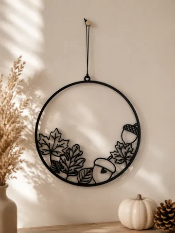 Letrero o emblema decorativo: Loop Herbst Anhänger Türschild — vista de referencia 2