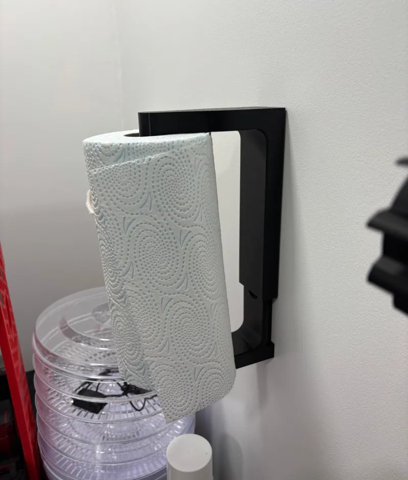 Vertical paper roll holder