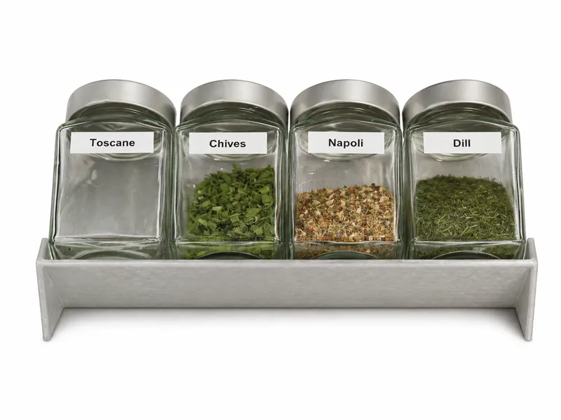 Angled Spice Jar Holder – Kitchen Organizer 