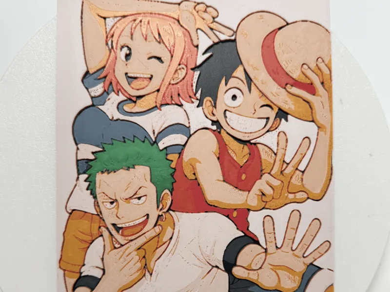 Strawhats_Luffy Zoro & Nami_Hueforge_133x200mm