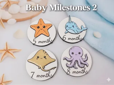 Baby milestones - Sea edition 5-8 months