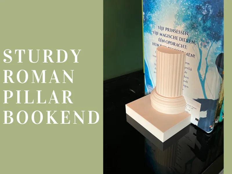 Sturdy roman pillar bookend