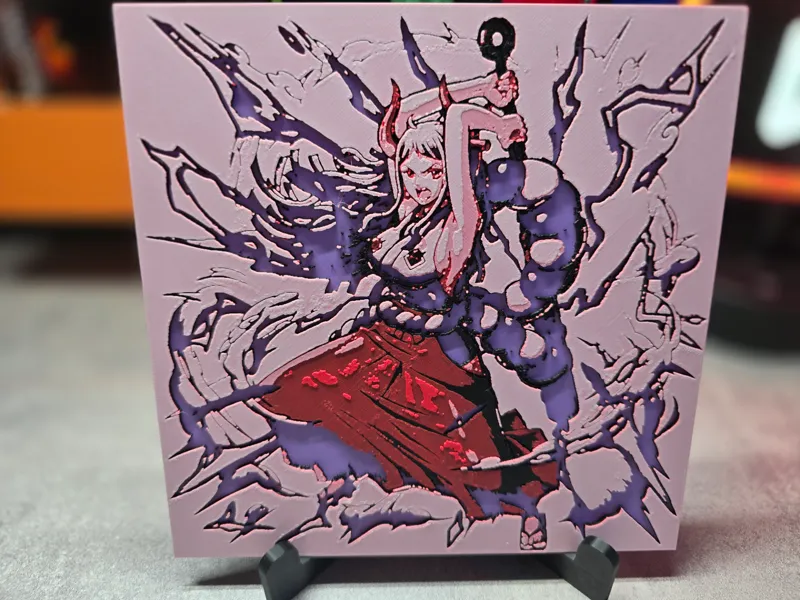 Yamato from OnePiece (4 colors filament painting)