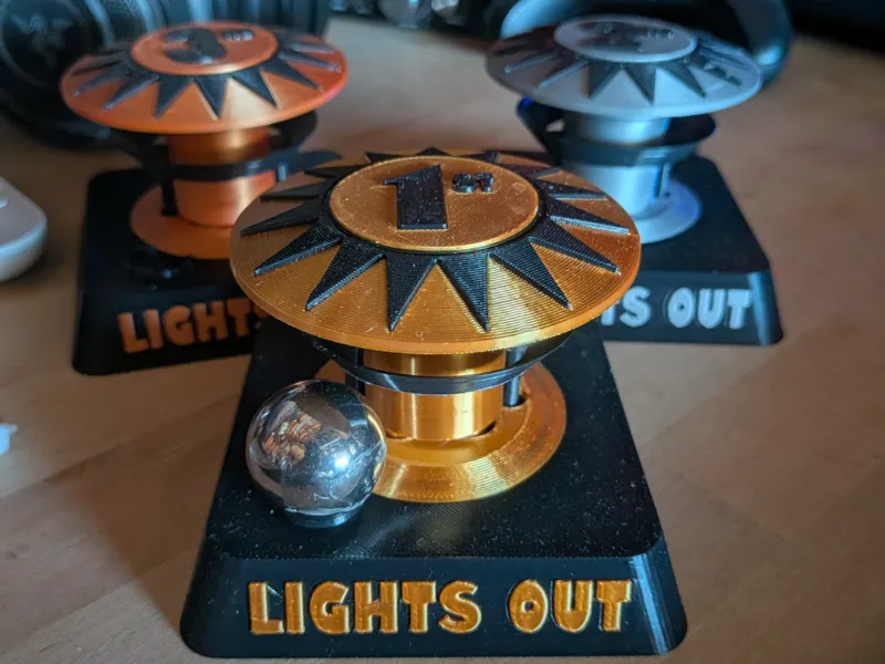 Pop bumper Pinball Trophies