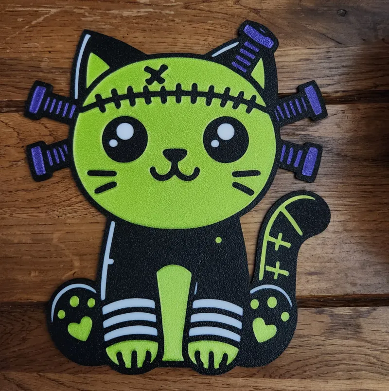 Franken Kitty Decor